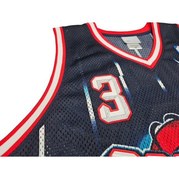 VTG Reebok Authentic Houston Rockets Steve Francis SIGNED Jersey Blue Size 48 - Picture 10 of 16